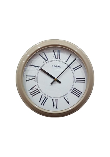 Regal 4290 Ewr Özel Seri Metal Kasa Akar Sessiz Saniyeli Duvar Saati Çok Renkli