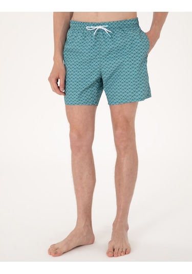 Pierre Cardin Erkek Yeşil Deniz Şortu 50307956-vr054 Yeşil