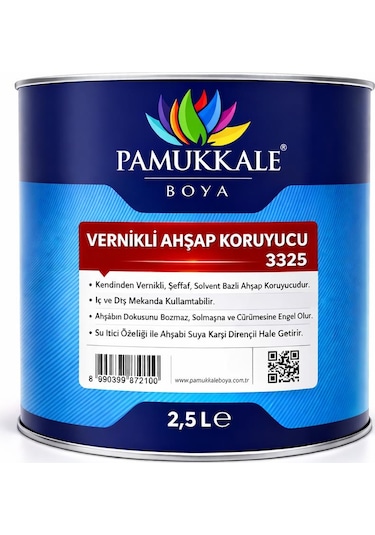 Pamukkale Ahşap Koruyucu Vernikli 2.5 Lt Bambu