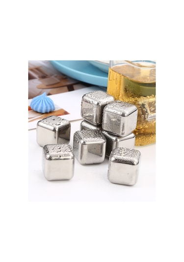 8 Paslanmaz Çelik Buz Küpü Klipsli