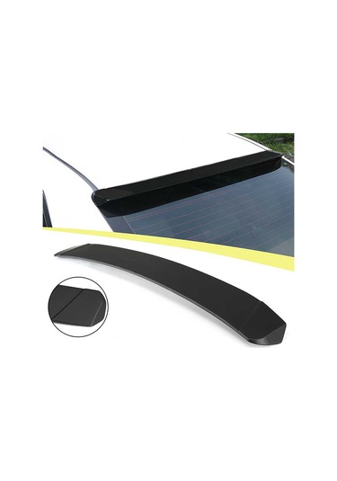 Toyota Corolla Cam Üstü Spoiler Parlak Siyah Spoyler Plastik İthal 2012-2018