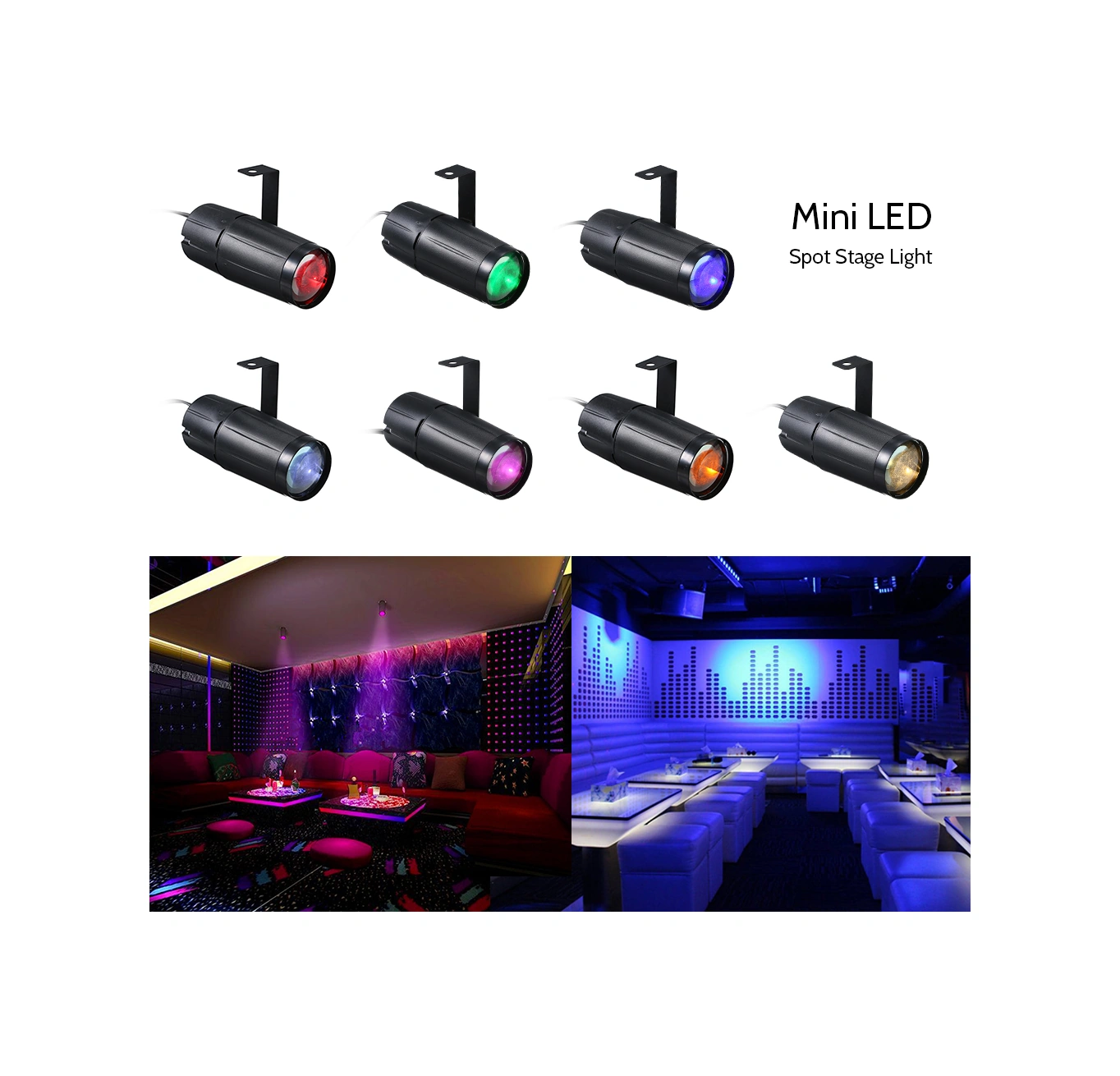 Youtek 10w Led Yeşil Işık Mini Spot Işığı, Ev Ve Sahne Dekorasyonu, Ac90-240v, Avrupa Standartı Yeşil