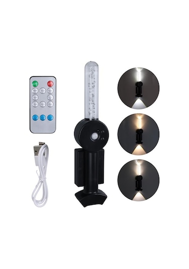 Ledx Yd-24060 Mıktanıslı Rgb Renkli Usb Şarjlı 800 Mah 3 Kademeli Işıklı Sensörlü Duvar Aplik Resimdeki Gibi