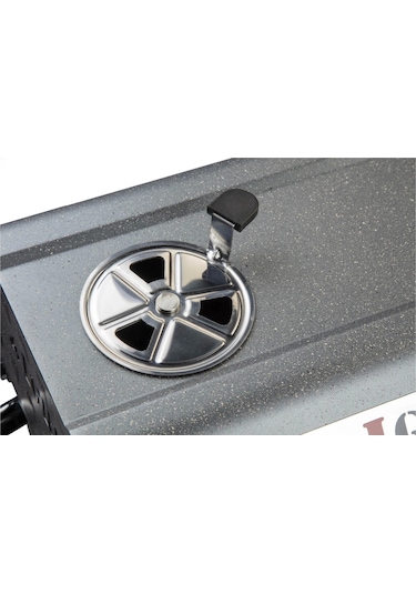 Igrıll Barbekü Cube 402 Mm Kömürlü Mangal Gri