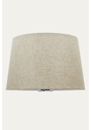 Krem Abajur Şapkası Konik Kumaş Başlık Çap 35 Cm A874 Krem