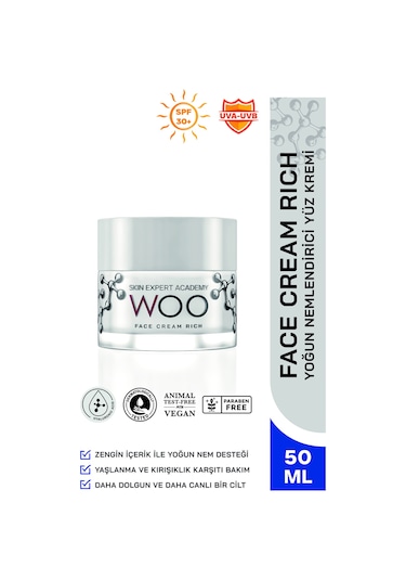 Woo Skin Expert Academy Yoğun Nemlendirici Yüz Kremi 50 ML