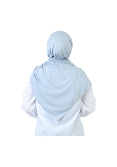 Şal Zarif Başörtüsü Eşarp Tesettür Giyim Uzun Abiyelik Gri