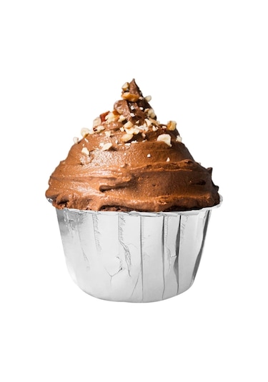 25 Adet Kağıt Muffin Kek Cupcake Sufle Kapsülü Silver