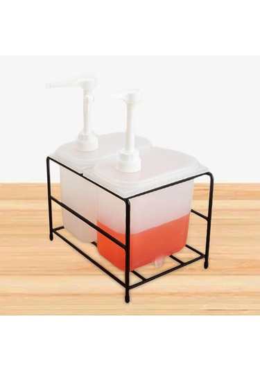 Suntek Şurup Şişesi Standı Tutucu Demir Baharat 2l