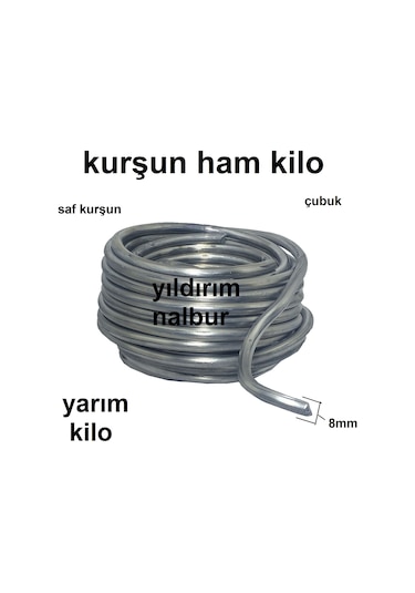 Kurşun 500 Gr Ham Çubuk Kurşun Kurşun Dökme Saf Kurşun