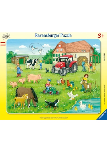 Ravensburger 11 Parça Çerçeveli Puzzle Köyde Yaz 050246