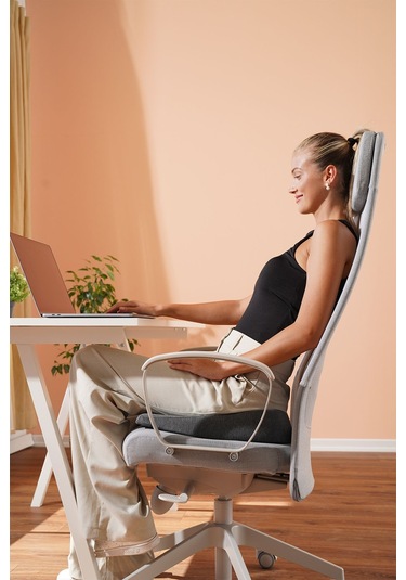 Ortopedik Eğimli Visco Minder Ofis Araba Koltuk Oturma Minderi 42x40x9x2 Cm