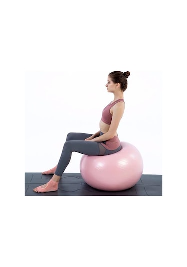 Pilates Topu Büyük Boy Pilates Topu Pompa 75 CM