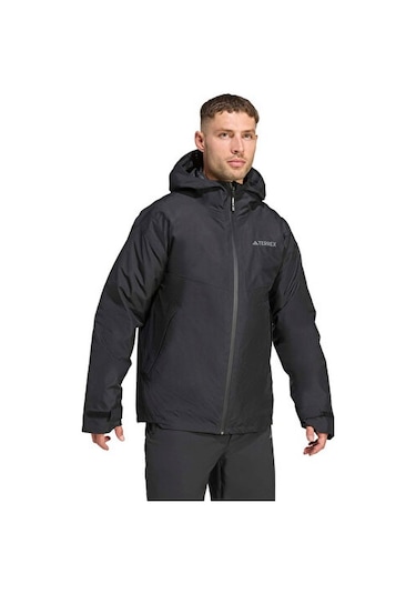 Adidas Terrex Mt 3ın1 Down Erkek Outdoor Mont Jv6242 Siyah Siyah