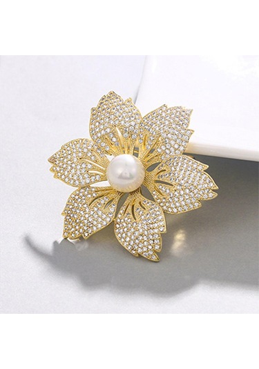 Homyl Broş Zarif Taklidi Charm Hediye Doğum Günü Kız Çiçek Çiçek