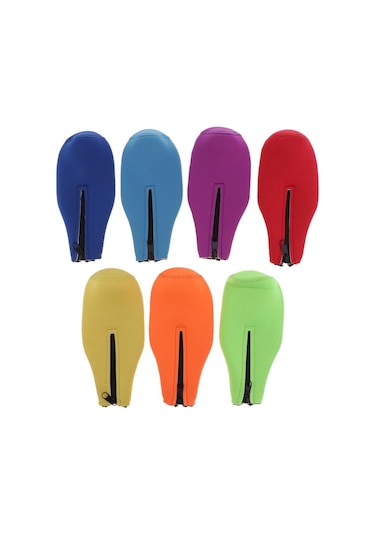 Suntek 7 Renk Setleri Şişe Soğutucu Tutucu Neopren Fermuar Çok Renkli