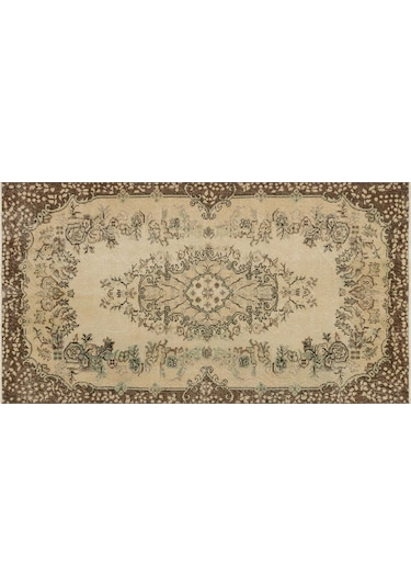 Gerçek El Dokuma Eskitme Halı 112 X 205 Cm 9288