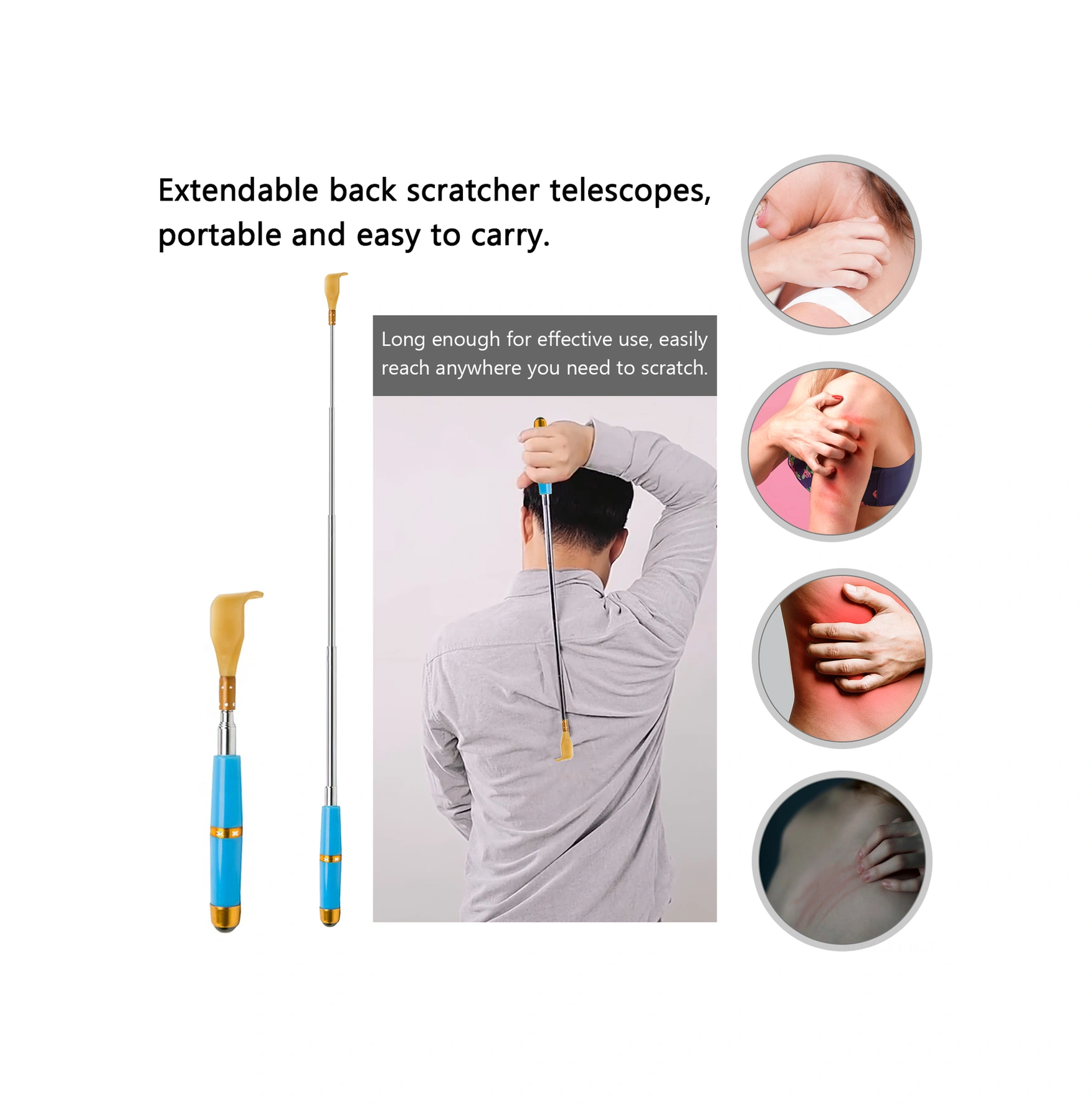 Xindoker Mavi Geri Çekilebilir Omuz/arka Kaşıkçı - Paslanmaz Çelik 5 Bölmeli 20-53cm Uzatılabilir Enkaz Tırnaklı Masaj Aleti Mavi Xindoker Mavi Geri Çekilebilir Omuz/arka Kaşıkçı - Paslanmaz Çelik 5 Bölmeli 20-53cm Uzatılabilir Enkaz Tırnaklı Masaj Aleti Mavi