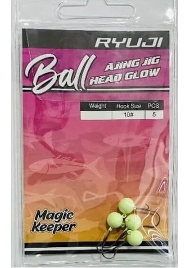 Ryuji Ball Ajing Glow Jighead - 2 Gr