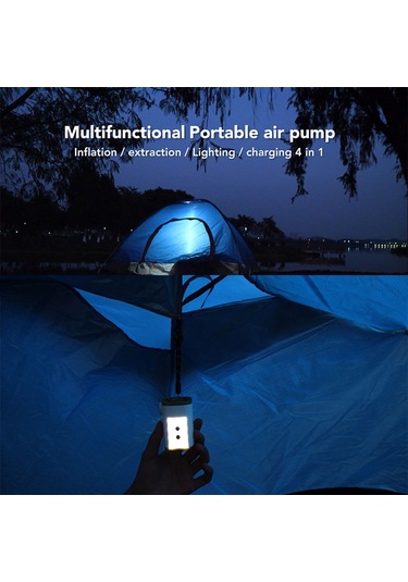 Geeksen Kampanya Havalandırıcı + Powerbank, 3600mah Pil, 4800pa Basınç, 650l/min Hız, Led Işık, Turuncu-beyaz