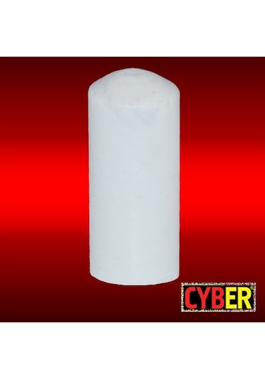 5 Mm Plastik Tel Tapası Uzun Tip-Beyaz