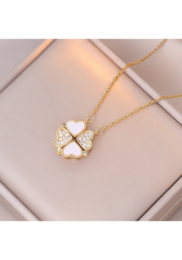 Bayan Kolye: Moda Estetiği Titanyum Çelik Kolye No.399 Çok REnkli