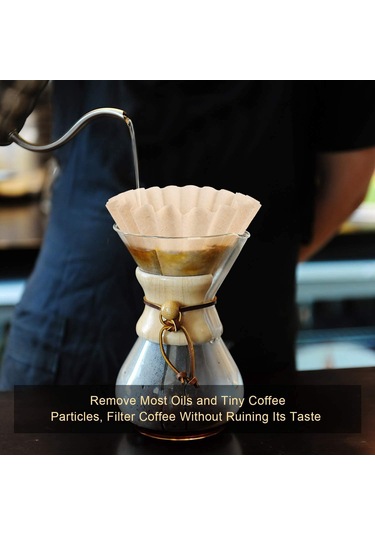 Ruicoo 1-4 Fincan Kahve Filtresi, Doğal Kahverengi Kağıt, Biyobozunur Ve Tek Kullanımlık 100 Adet Diğer