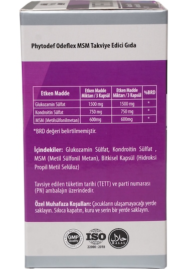 Phytodef Odeflex Msm Glukozamin Sülfat Kondroitin Sülfat 90 Kapsül