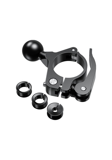 Motosiklet Bisiklet Cep Telefonu Tutucu Sabit Taban 17mm Bilyalı Başlık Siyah