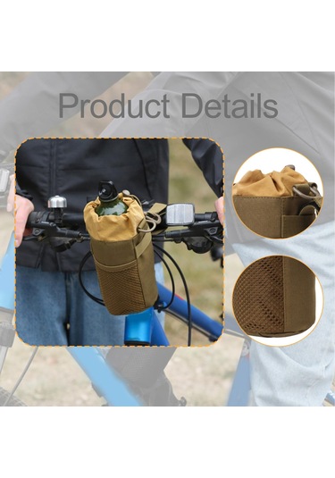 Suntek Bisiklet Su Şişesi Tutucu Taşınabilir Bardak Scooter Kahverengi