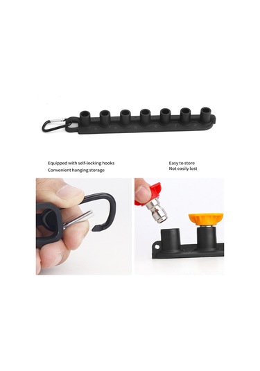 Samdoo Yüksek Basınçlı Araç Yıkama Nozulu Seti - 7 Renkli Uç Ve Saklama Tabanı