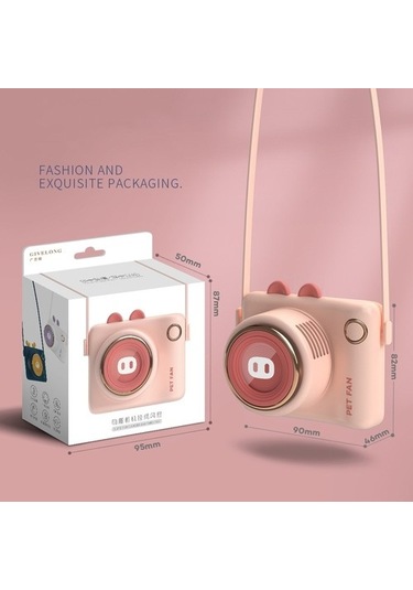 Gl106 Usb Şarj Edilebilir El Taşınabilir Taşınabilir Yapraksız Mini Kamera Fanı Stil Tavşan Pembe 2204 Beyaz