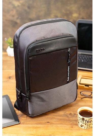 Dada 08 Laptop Tablet Sırt Çantası 15.6 İnç Sırt Ve Taban Destekli Gri