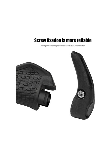 Xindoker Bisiklet Tutamak Kolu Yardımcısı, Tpr Kauçuk + Aluminyum Alyuminyum, Ergonomik Tasarım, Darbeleri Emici, Kaydırma Önleyici, 22.2 Mm Çaplı Direkler İçin Uygulanır Siyah