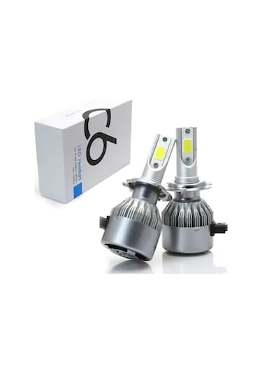 C6 Şimşek Etkili Led Xenon H3 Zenon Far Ampül Beyaz Ve Deli Mavi 437785477