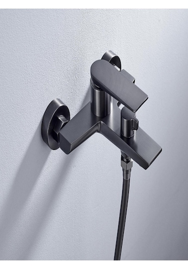 Fleko Mustang-c 320 Pirinç Mat Siyah Banyo Bataryası Siyah