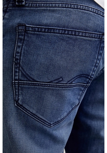 Jack & Jones Erkek Jjımıke 5 Cepli Jean Pantolon 12269601 Mavi Mavi