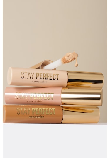 Flormar Stay Perfect Yüksek Pigmentli & Yarı Mat Bitişli Likit Kapatıcı 002 Light