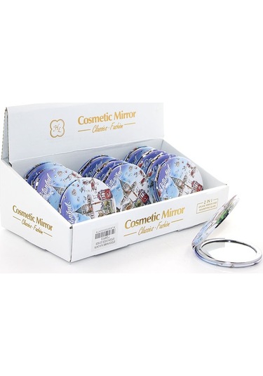 Taşlı İstanbul Tasarımı El Aynası İnce Alk2479a