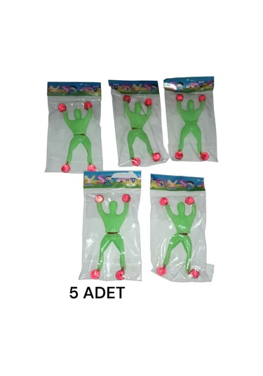 5 Adet Yeşil Cam'a Yapışan Örümcek Adam Diğer