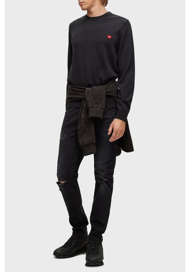 Hugo Erkek Kazak 50475083 001 Siyah Siyah