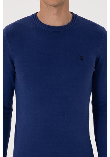 U.s. Polo Assn. Erkek İndigo Kazak /triko 50313713-vr028 İndigo