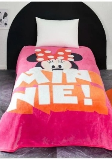 Minnie Mouse Lisanslı Tek Kişilik Battaniye Çok Renkli