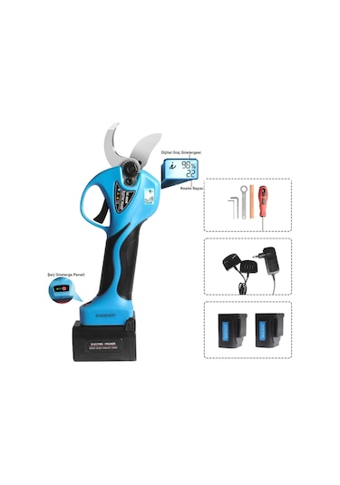 Suca Sc 8608a Led Ekranlı Akülü Şarjlı Budama Makası 38 Mm