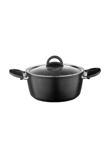 Leggno 7 Parça Granit Set 18 Cm & 22 Cm Derin Tencere Renkli