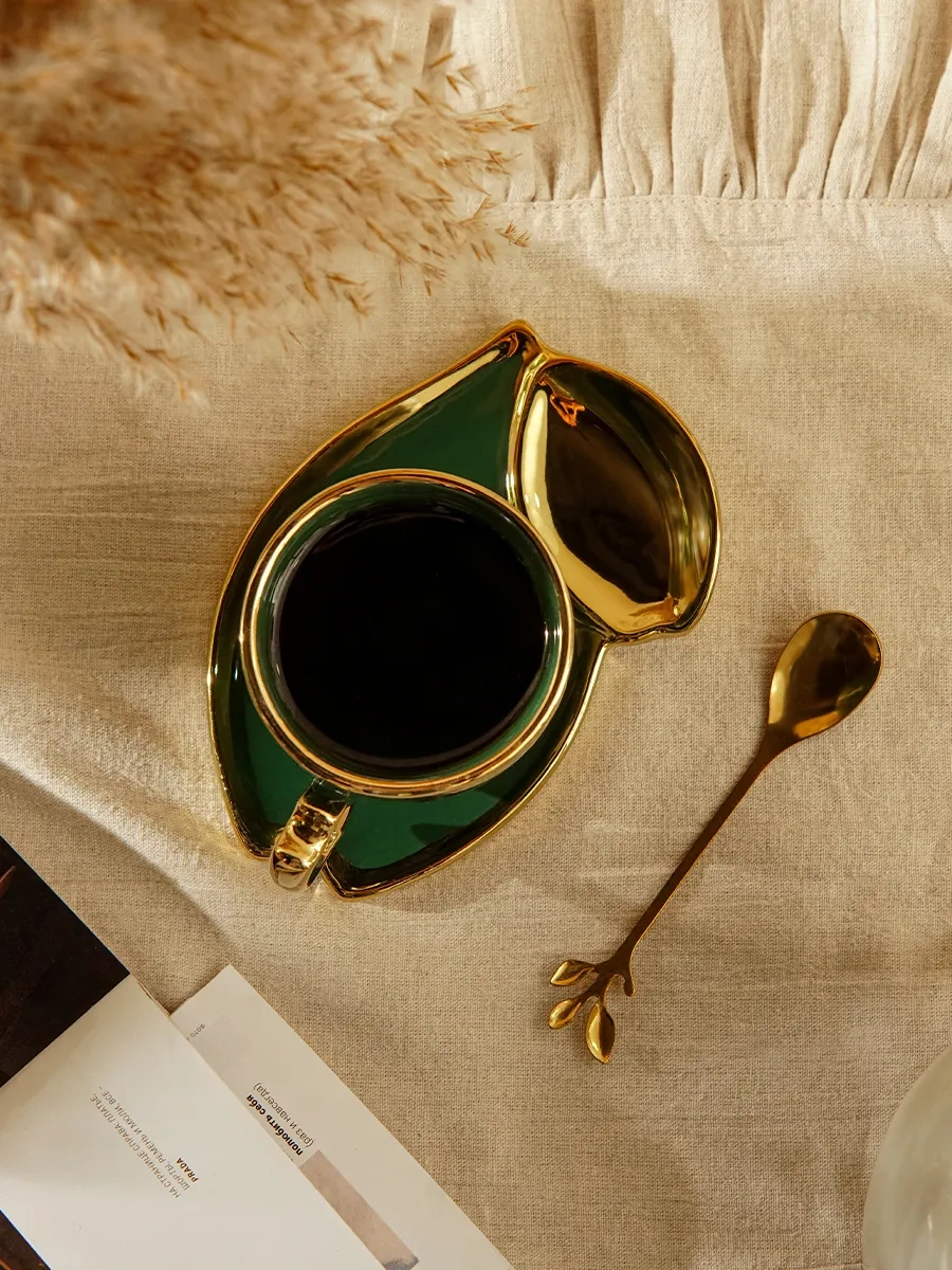 Skyphos "livona" Kahverengi Çay Takımı 160 Ml, Kaşık İle 174992833 Yeşil