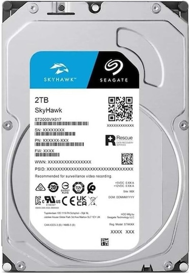 Seagate 2tb St2000vx017 5900rpm 256mb Harddisk 7-24 Güvenlik Diski Koyuncu Distribitör Ürünü