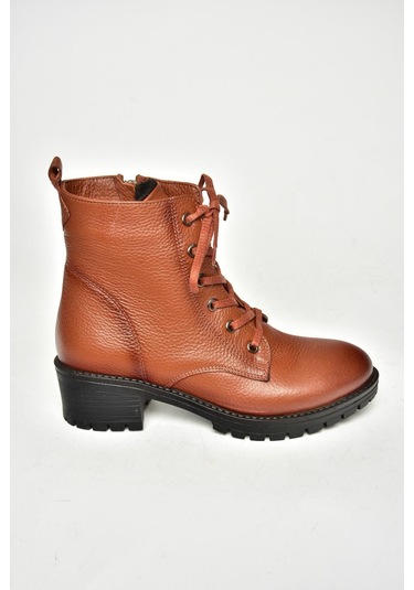 Fox Shoes R555054103 Taba Hakiki Deri Alçak Topuklu Kadın Bot Taba-hakiki Deri Taba