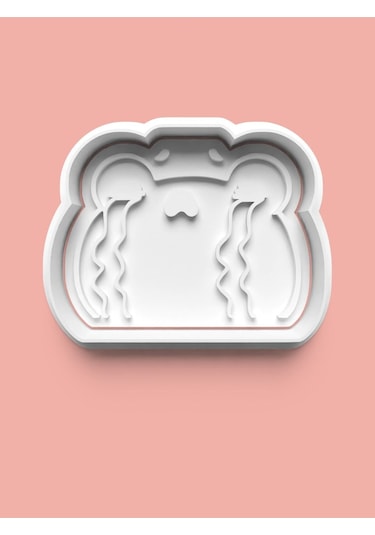 Üzgün Kurbağa Kurabiye Kalıbı Şeker Hamuru Için Sevimli Desen 0428-2 Diğer