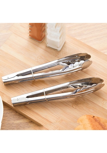 3 Adet 9 inç Paslanmaz Çelik Gıda Klip Pişirme Araçları